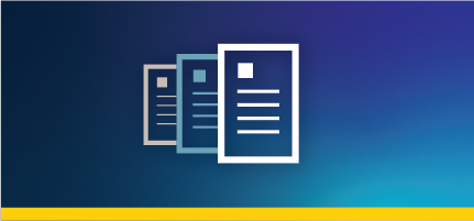 icon of documents on a gradient background
