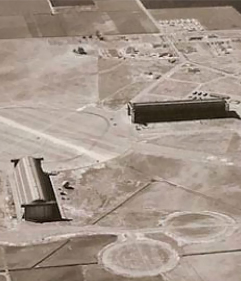 Marine Corps Air Station Tustin, East of Red Hill Avenue Between Edinger Avenue & Barranca Parkway, Tustin, Orange County, Ca. Circa 1945.