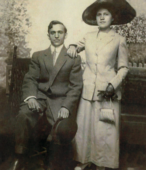 Sam and Edith Hurwitz, 1911, in Santa Ana, California.