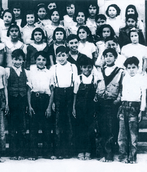Class Photo of Students in Segregated School.