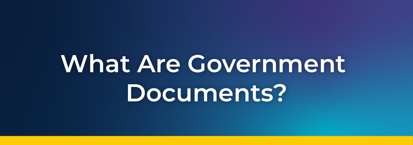 What Are Government Documents?