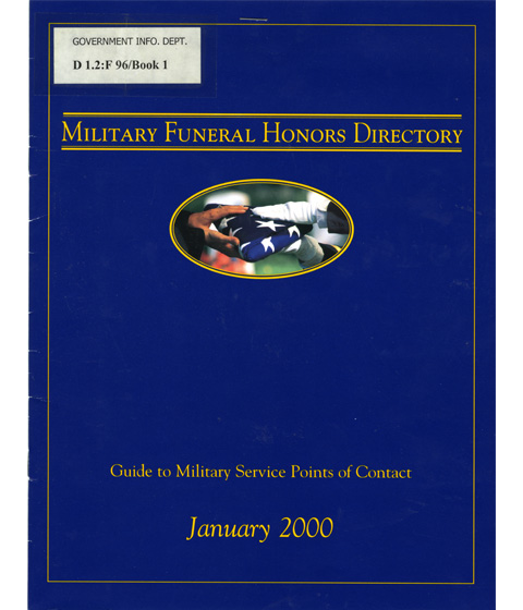 cover of military funeral honors kit