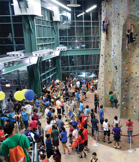 indoor rock climbing