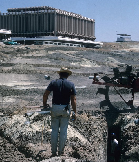 worker at construction site