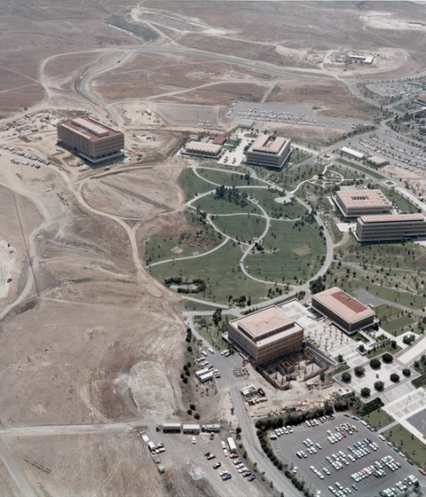 Aerial view of UC Irvine