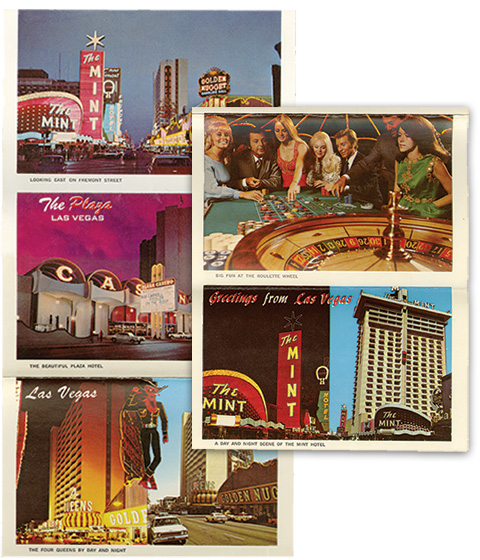 Postcard Collection of Las Vegas from the 1960s.